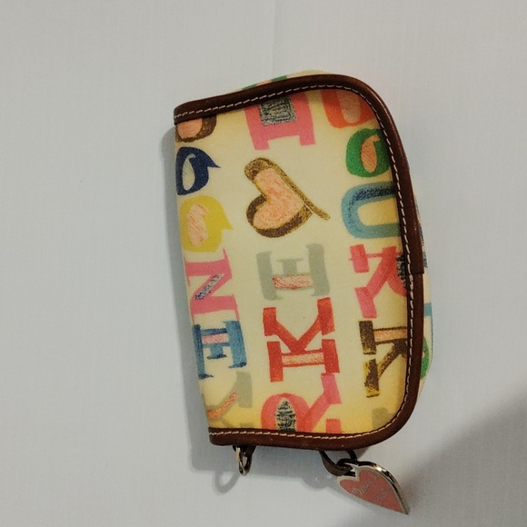 Vintage  Dooney & Bourke Doodle Scribble Wristlet - Picture 3 of 7
